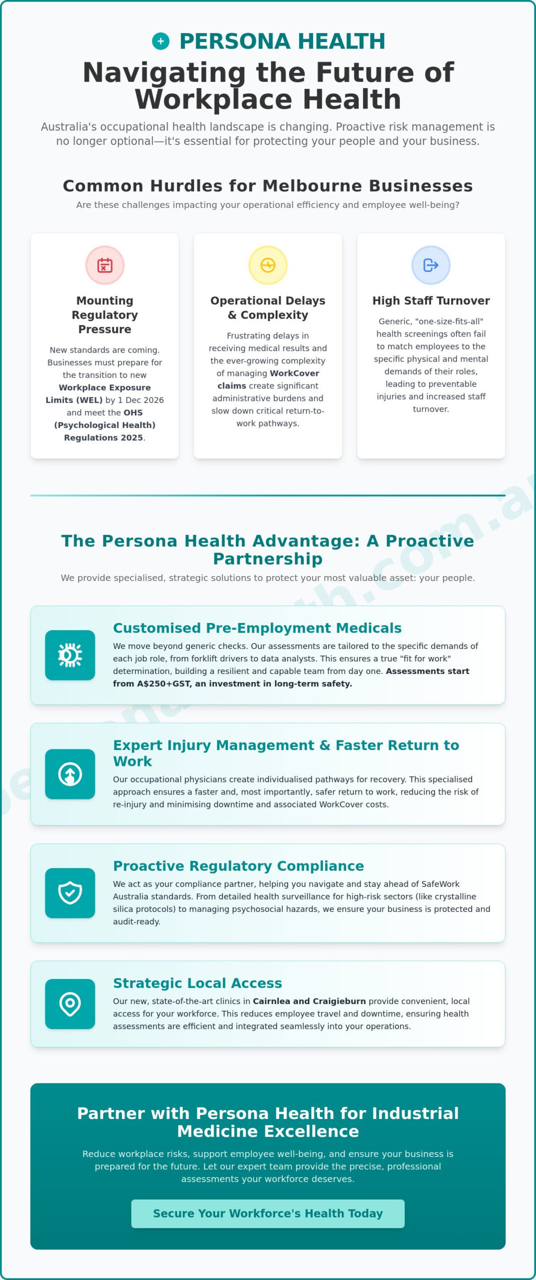 Occupational Health Clinic Melbourne: Professional Healthcare for Your Workforce
