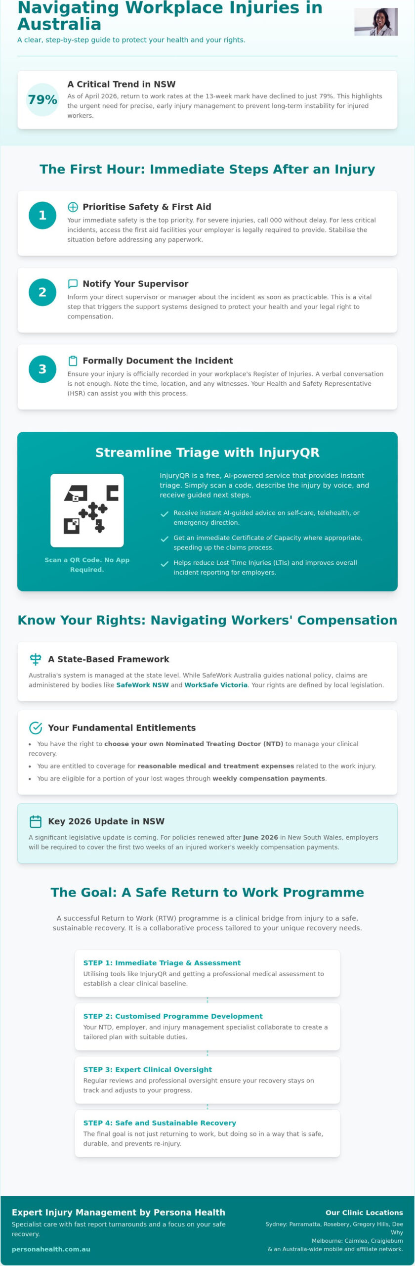 What to Do if You Are Injured at Work: A Complete Australian Guide for 2026